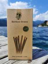 Load image into Gallery viewer, 10/100 sustainable straws made of bamboo, bamboo straw 100% sustainable and ecological, vegan