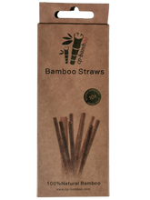 Load image into Gallery viewer, 10/100 sustainable straws made of bamboo, bamboo straw 100% sustainable and ecological, vegan