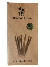 Load image into Gallery viewer, 10/100 sustainable straws made of bamboo, bamboo straw 100% sustainable and ecological, vegan