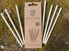 Load image into Gallery viewer, 10/100 sustainable straws made of bamboo, bamboo straw 100% sustainable and ecological, vegan