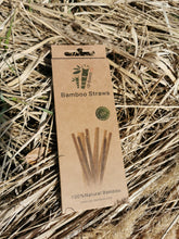 Load image into Gallery viewer, 10/100 sustainable straws made of bamboo, bamboo straw 100% sustainable and ecological, vegan