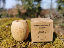 Load image into Gallery viewer, Bamboo toothbrush holder, each piece is unique, 100% sustainable and ecological, vegan
