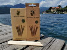 Load image into Gallery viewer, 10/100 sustainable straws made of bamboo, bamboo straw 100% sustainable and ecological, vegan
