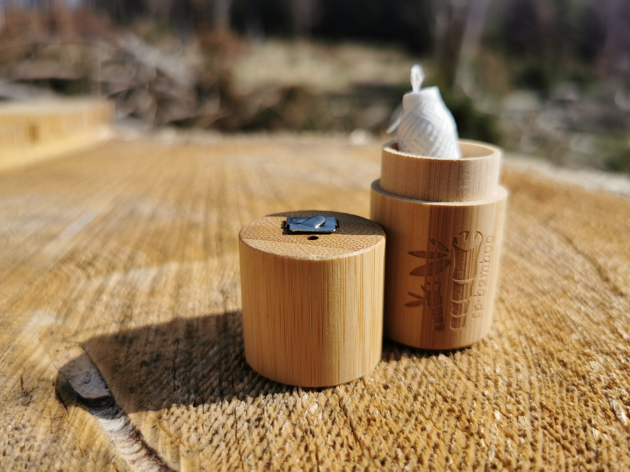 bambus zahnseide Zahnseide aus Maisstärke in Bambusbox – CP-Bamboo